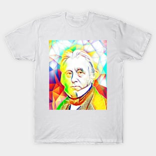 Thomas Babington Macaulay Colourful Portrait | Thomas Babington Macaulay Artwork 11 T-Shirt